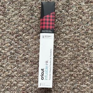 Cricut Infusible Ink Transfer Sheets - Red and Black Buffalo Check